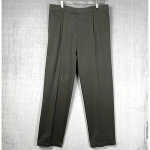 Vtg Hugo Boss Pants Mens 36x34 Mike Chinos Gray Pleated Normcore Preppy